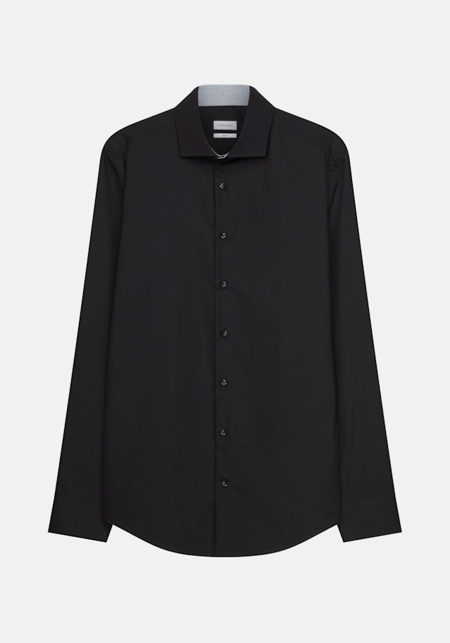 Slim Business Hemd Uni in Schwarz | Seidensticker Onlineshop