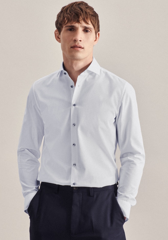 Slim Chemise d'affaires Uni dans Blanc | Boutique en ligne Seidensticker