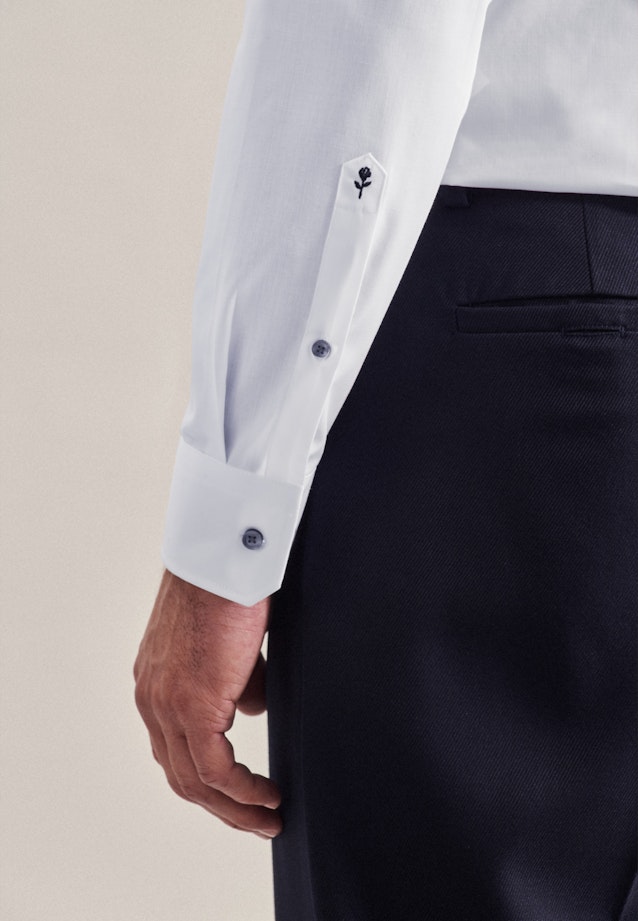 Slim Business Hemd Uni in Weiß |  Seidensticker Onlineshop
