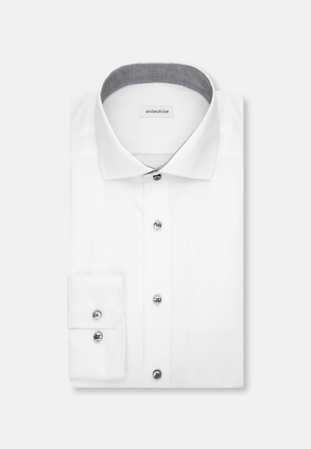 Slim Business Hemd Uni in Weiß |  Seidensticker Onlineshop