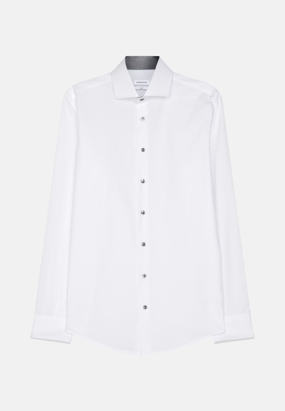 Slim Business Hemd Uni in Weiß |  Seidensticker Onlineshop