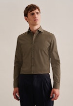 Slim Business Hemd Uni in Grün |  Seidensticker Onlineshop