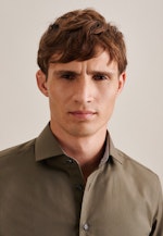 Slim Business Hemd Uni in Grün |  Seidensticker Onlineshop