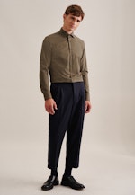 Slim Chemise d'affaires Uni in Vert |  Seidensticker Onlineshop