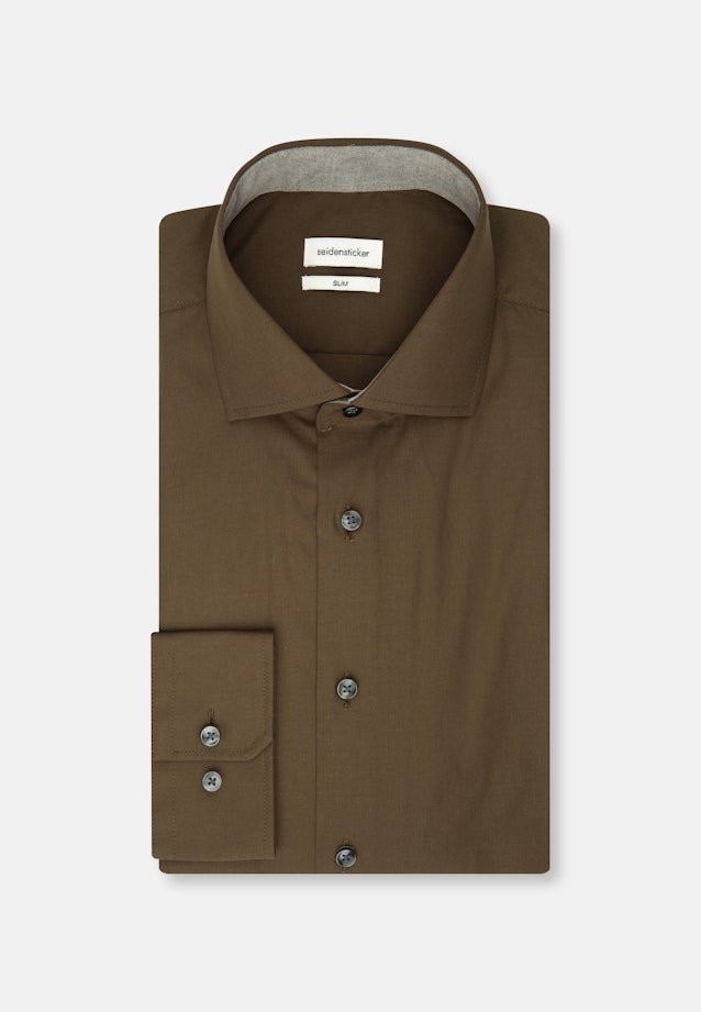 Slim Business Hemd Uni in Grün |  Seidensticker Onlineshop