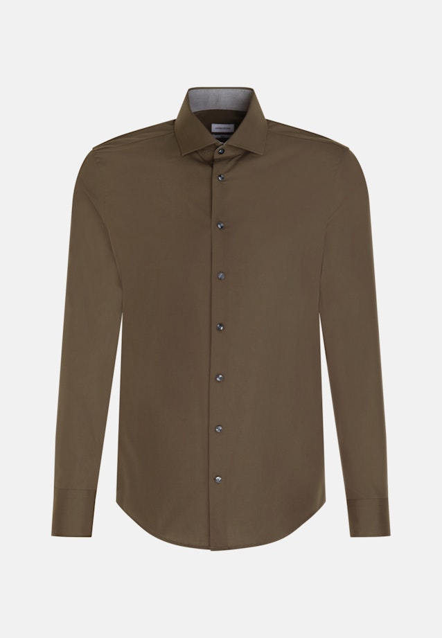 Slim Business Hemd Uni in Grün |  Seidensticker Onlineshop