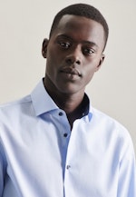 Slim Chemise d'affaires Uni in Bleu Clair |  Seidensticker Onlineshop