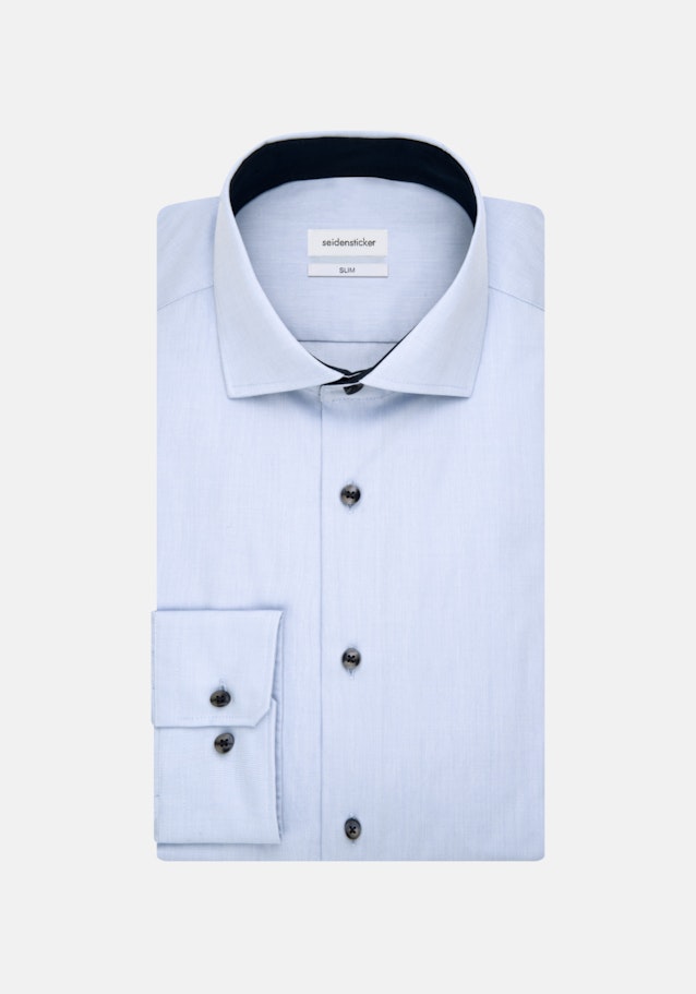 Slim Chemise d'affaires Uni in Bleu Clair | Seidensticker Onlineshop