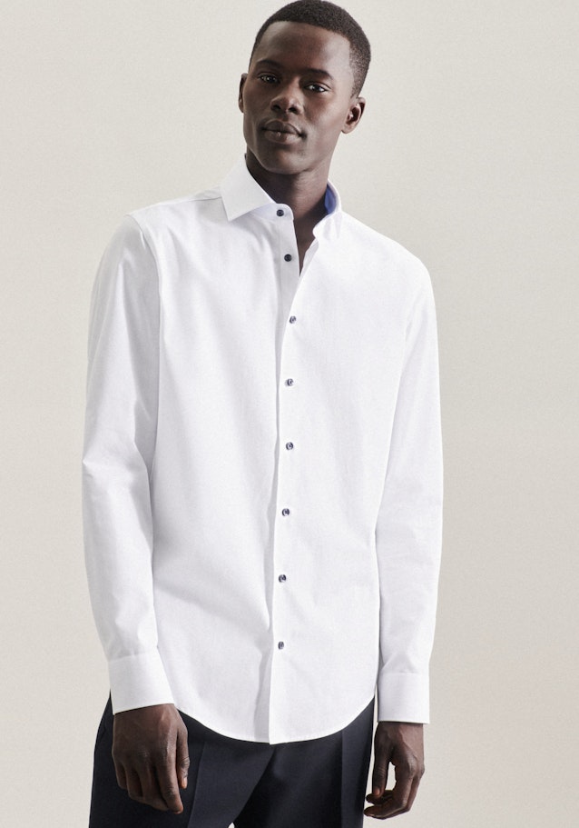 Slim Chemise d'affaires Uni in Blanc | Seidensticker Onlineshop