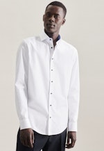 Slim Chemise d'affaires Uni in Blanc |  Seidensticker Onlineshop