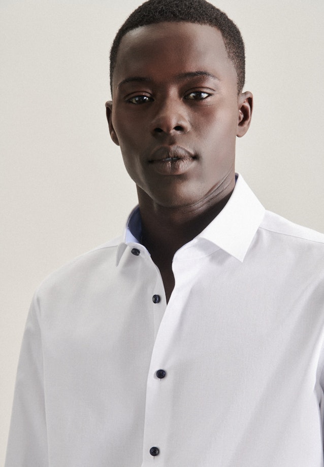 Slim Chemise d'affaires Uni in Blanc |  Seidensticker Onlineshop