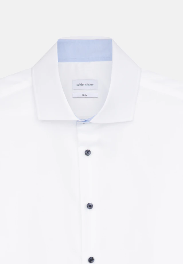 Slim Business Hemd Uni in Weiß |  Seidensticker Onlineshop