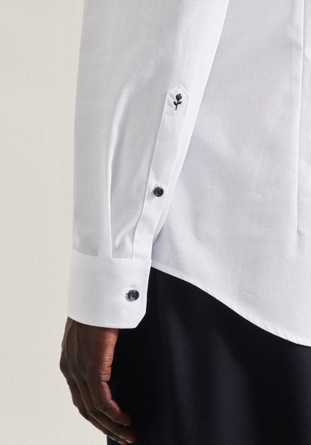 Slim Chemise d'affaires Uni in Blanc | Seidensticker Onlineshop