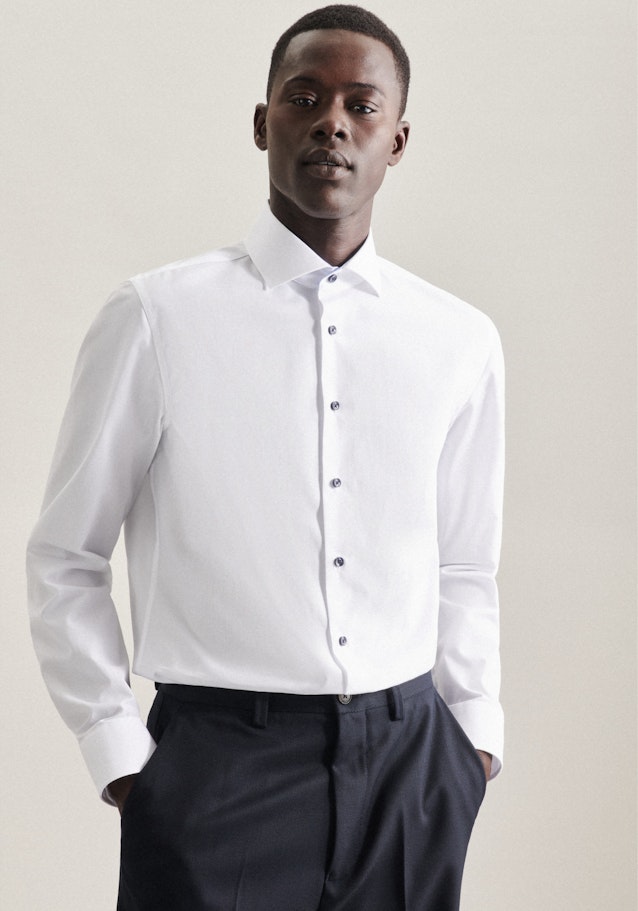 Slim Chemise d'affaires Uni in Blanc | Seidensticker Onlineshop