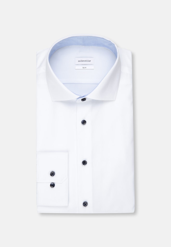 Slim Chemise d'affaires Uni dans Blanc | Boutique en ligne Seidensticker