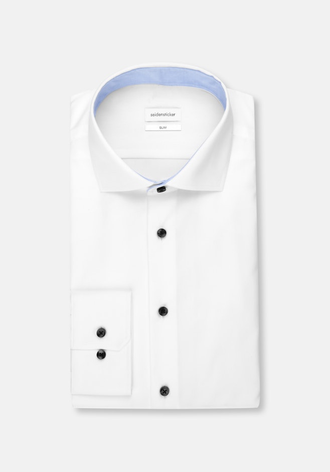Slim Chemise d'affaires Uni dans Blanc | Boutique en ligne Seidensticker