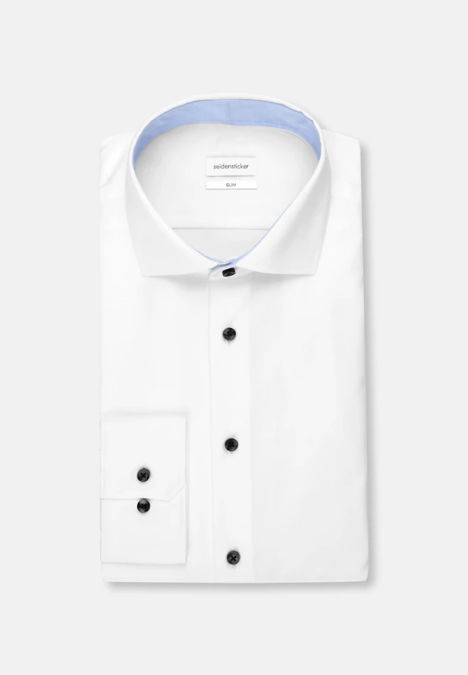 Slim Chemise d'affaires Uni dans Blanc | Boutique en ligne Seidensticker