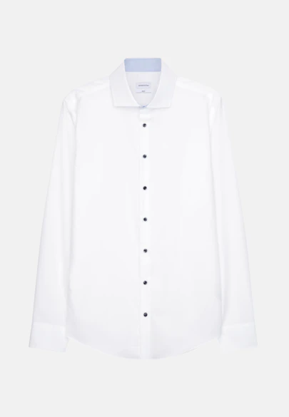Slim Chemise d'affaires Uni in Blanc |  Seidensticker Onlineshop