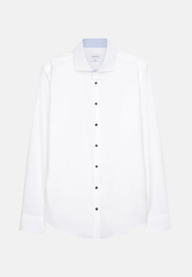 Slim Business Hemd Uni in Weiß |  Seidensticker Onlineshop