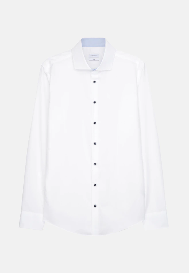 Slim Business Hemd Uni in Weiß | Seidensticker Onlineshop