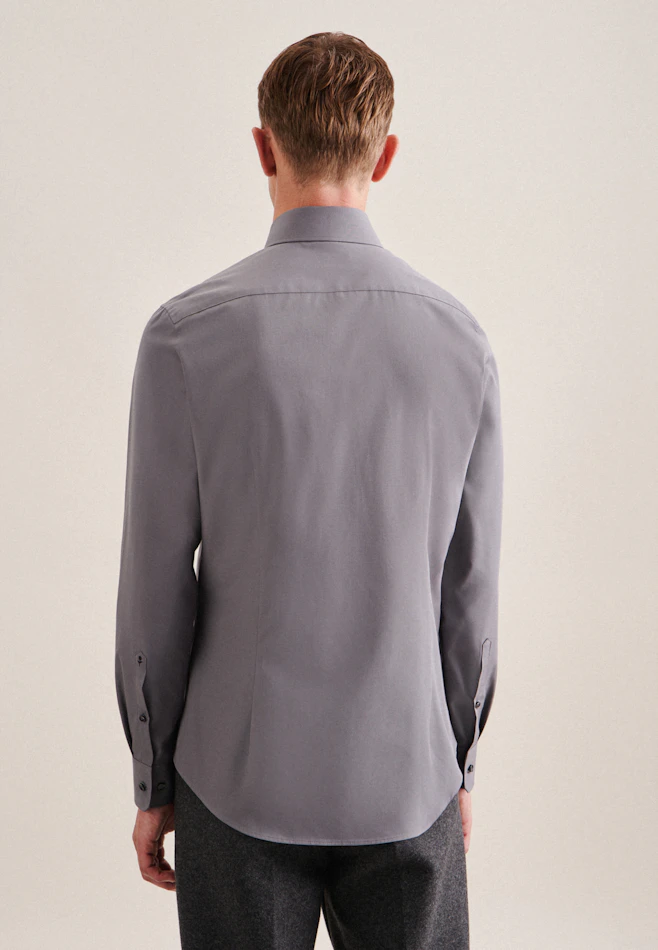 Slim Business shirt Uni in Grey | Seidensticker online shop