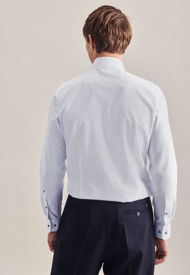 Non-iron Poplin Business Shirt in Slim with Kent-Collar in White |  Seidensticker Onlineshop