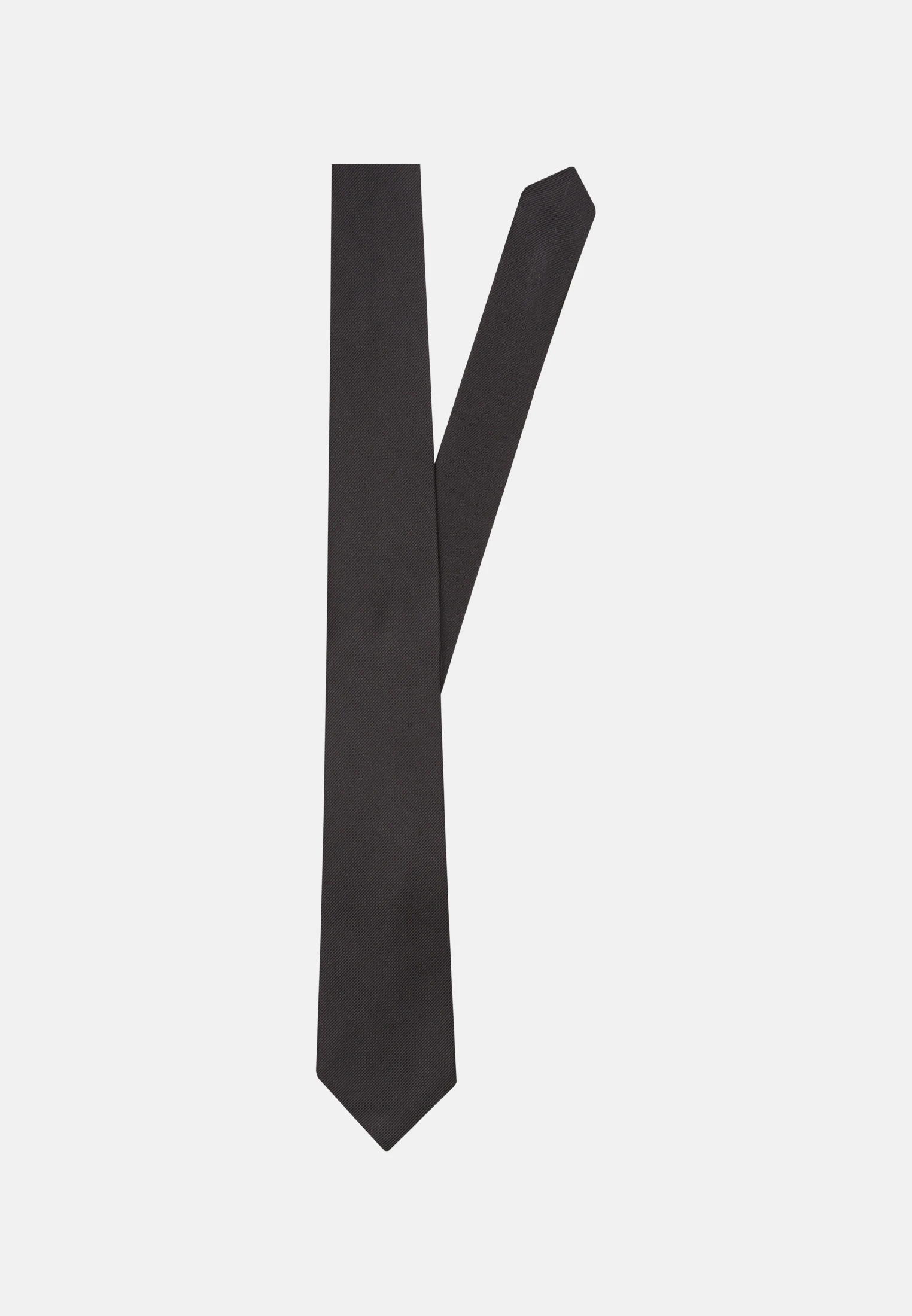 Breit (7cm) Krawatte Gestreift Grau