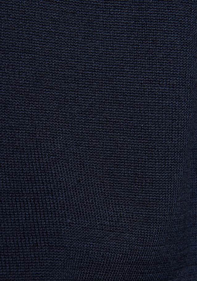 Pullover Décolleté en V in Bleu Foncé |  Seidensticker Onlineshop