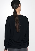 Gerader Schnitt (Normal-Fit) Pullover Uni in Schwarz |  Seidensticker Onlineshop