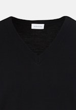 Gerader Schnitt (Normal-Fit) Pullover Uni in Schwarz |  Seidensticker Onlineshop