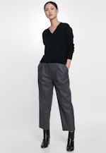 Gerader Schnitt (Normal-Fit) Pullover Uni in Schwarz |  Seidensticker Onlineshop