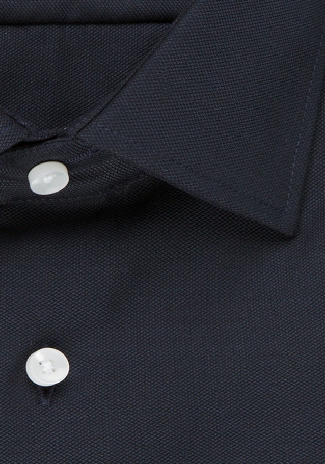 Non-iron Structure Business Shirt in Shaped with Kent-Collar in Dark Blue |  Seidensticker Onlineshop