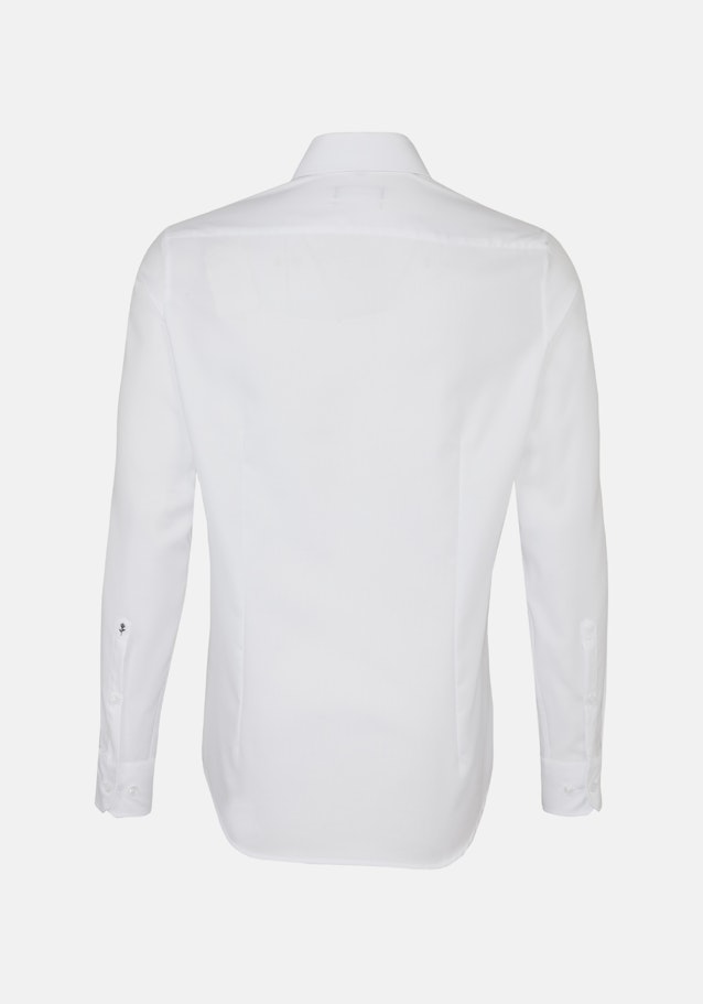 Chemise Business Shaped Structuré Col Kent in Blanc |  Seidensticker Onlineshop