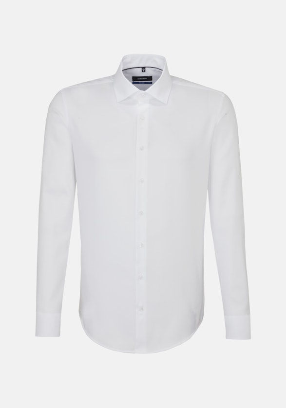 Shaped Business Shirt Uni in White | Seidensticker Onlineshop