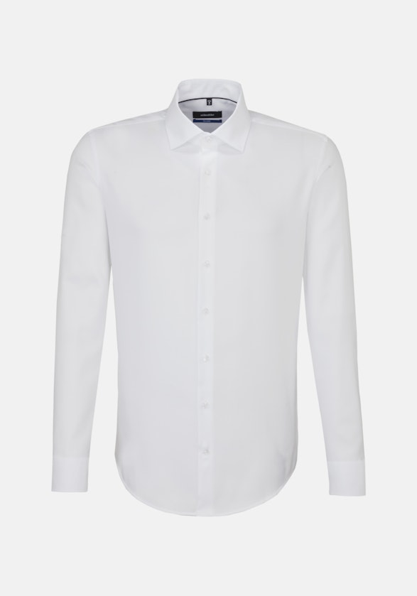 Non-iron Structure Business Shirt in Shaped with Kent-Collar in White |  Seidensticker Onlineshop