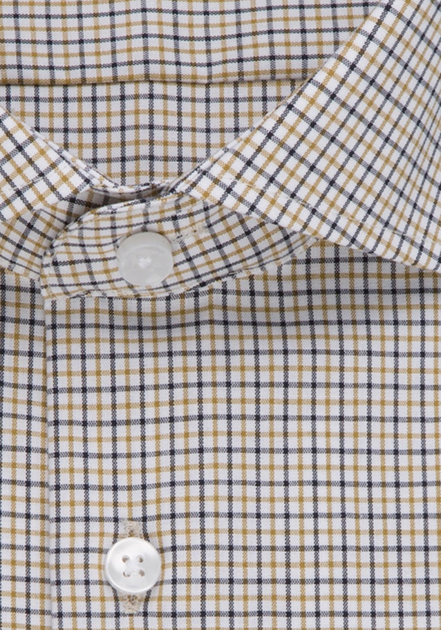 Bügelfreies Popeline Business Hemd in Shaped mit Kentkragen in Gelb |  Seidensticker Onlineshop