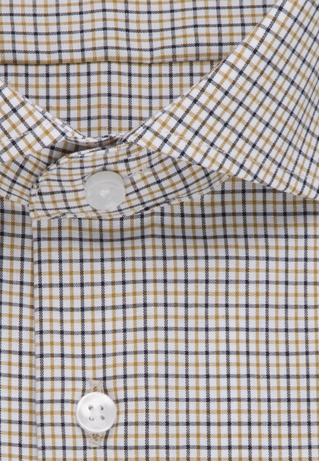Non-iron Poplin Business Shirt in Shaped with Kent-Collar in Yellow |  Seidensticker Onlineshop