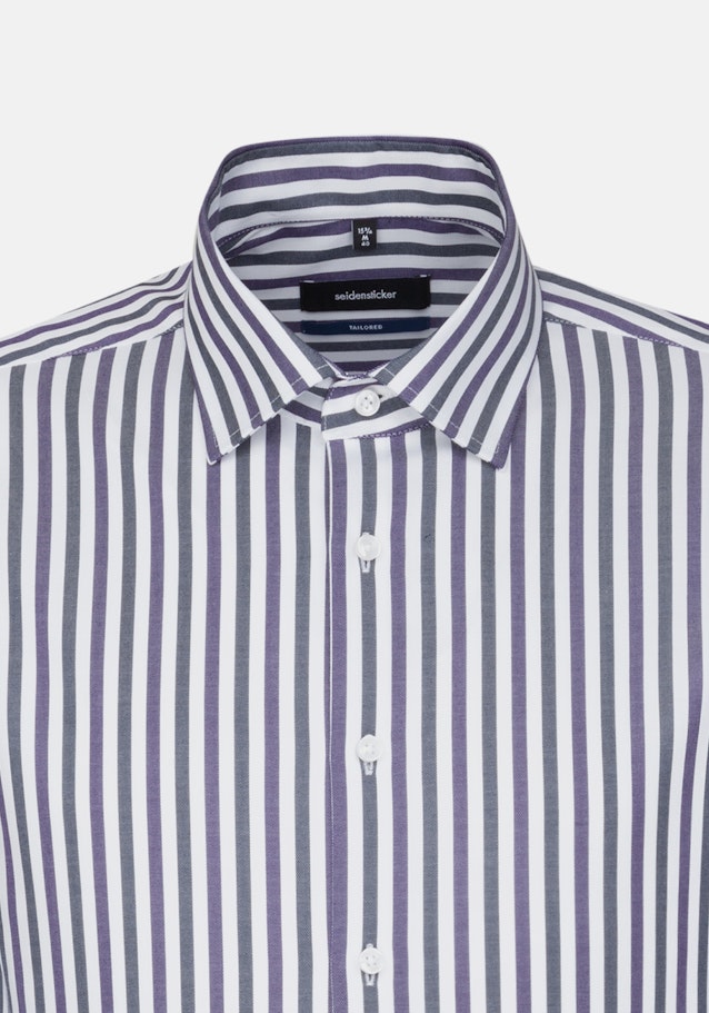 Non-iron Twill Business Shirt in Shaped with Kent-Collar in Purple |  Seidensticker Onlineshop