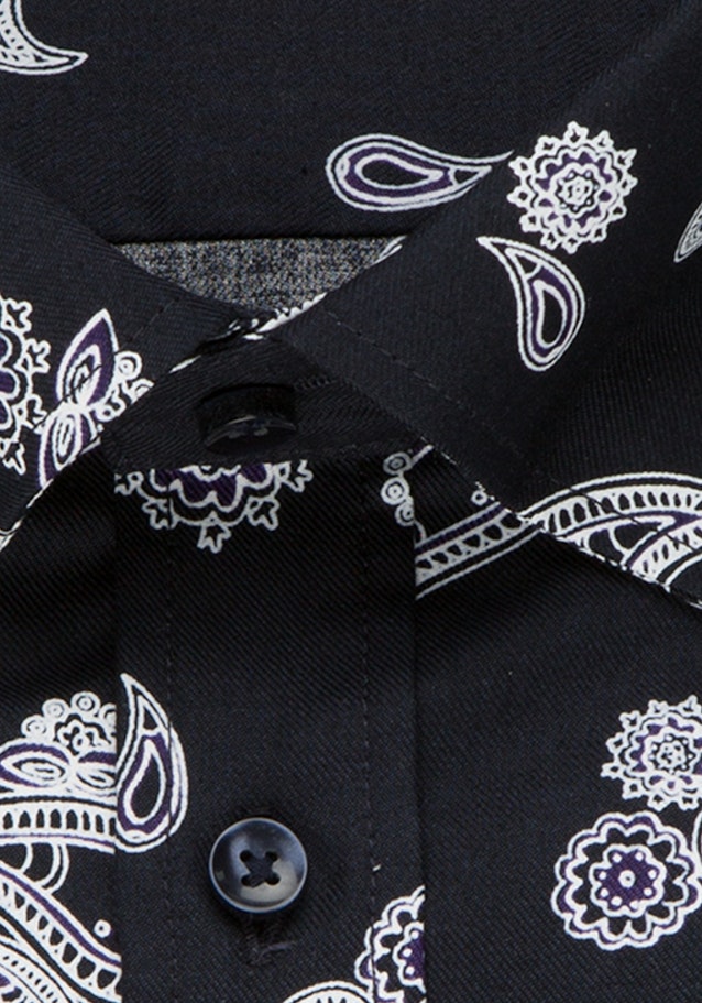 Business overhemd in Slim with Covered Button-Down-Kraag in Donkerblauw |  Seidensticker Onlineshop