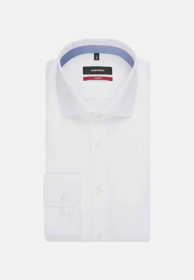 Regular Chemise Business Uni in Blanc |  Seidensticker Onlineshop