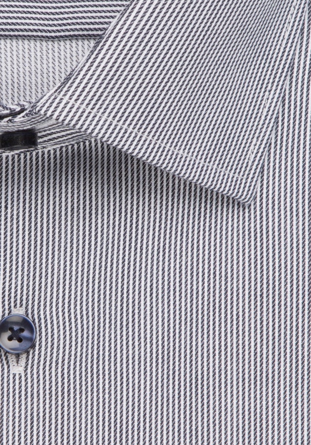 Non-iron Twill Business overhemd in Shaped with Kentkraag in Donkerblauw |  Seidensticker Onlineshop