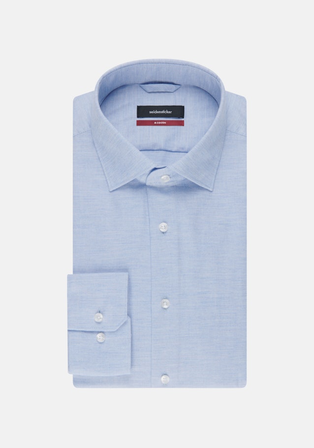 Easy-iron Twill Business Shirt in Regular with Kent-Collar in Light Blue |  Seidensticker Onlineshop