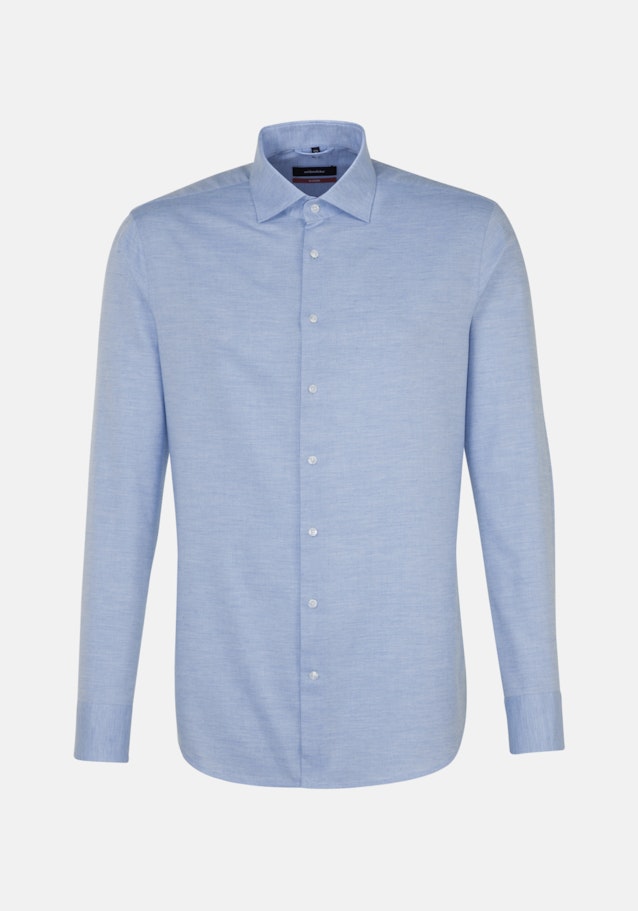 Easy-iron Twill Business Shirt in Regular with Kent-Collar in Light Blue |  Seidensticker Onlineshop