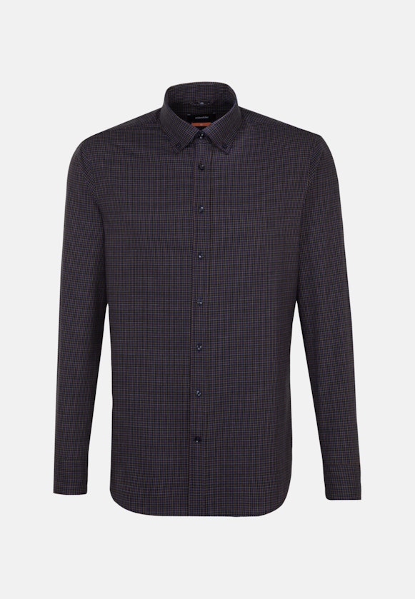 Easy-iron Twill Business Shirt in Slim with Button-Down-Collar in Purple |  Seidensticker Onlineshop