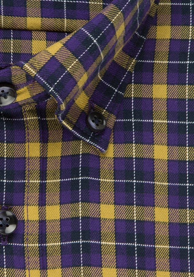 Bügelleichtes Twill Business Hemd in Slim mit Button-Down-Kragen in Gelb |  Seidensticker Onlineshop