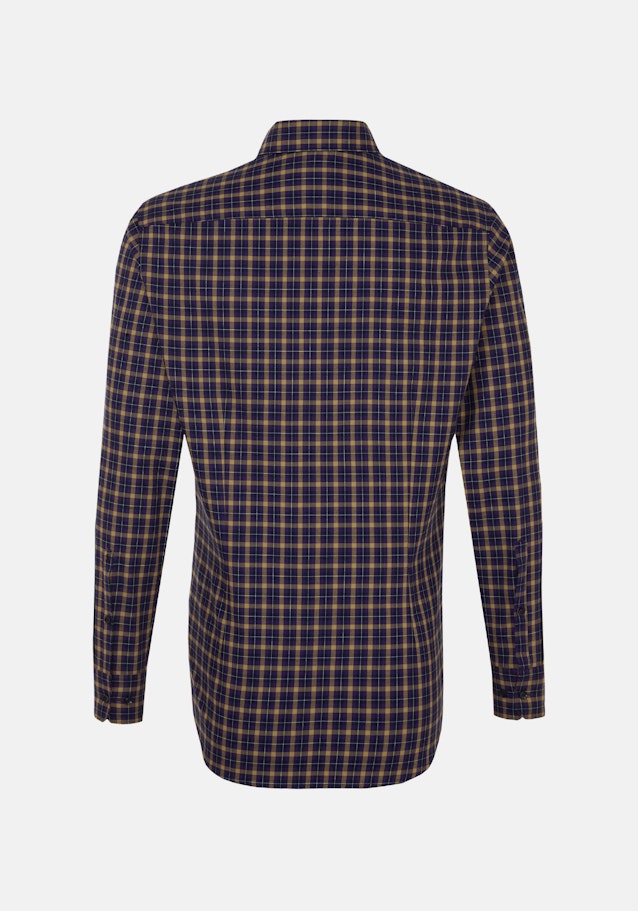 Easy-iron Twill Business overhemd in Slim with Button-Down-Kraag in Geel |  Seidensticker Onlineshop