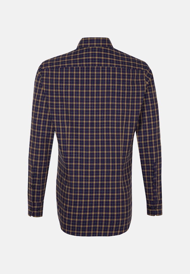 Bügelleichtes Twill Business Hemd in Slim mit Button-Down-Kragen in Gelb |  Seidensticker Onlineshop