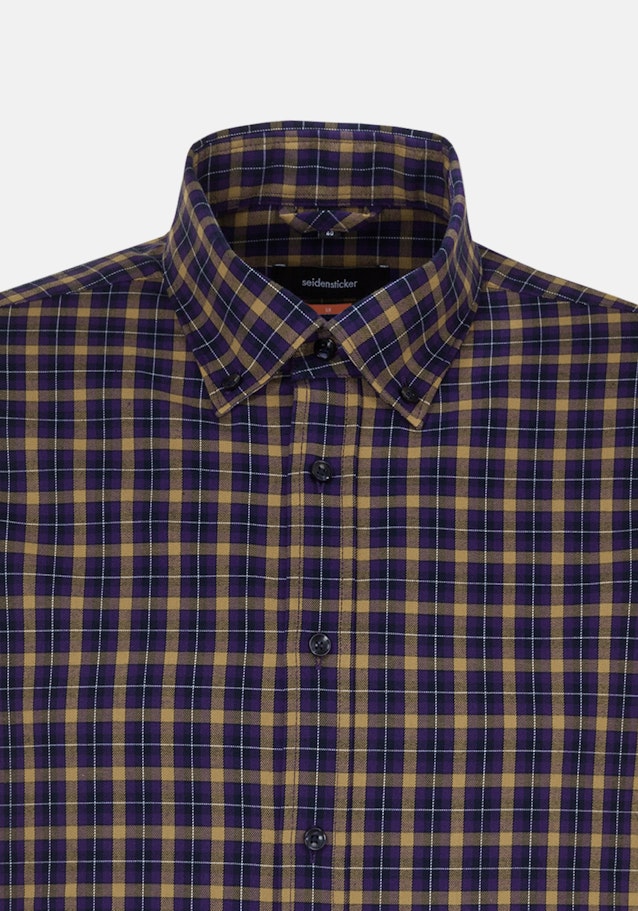 Easy-iron Twill Business Shirt in Slim with Button-Down-Collar in Yellow |  Seidensticker Onlineshop