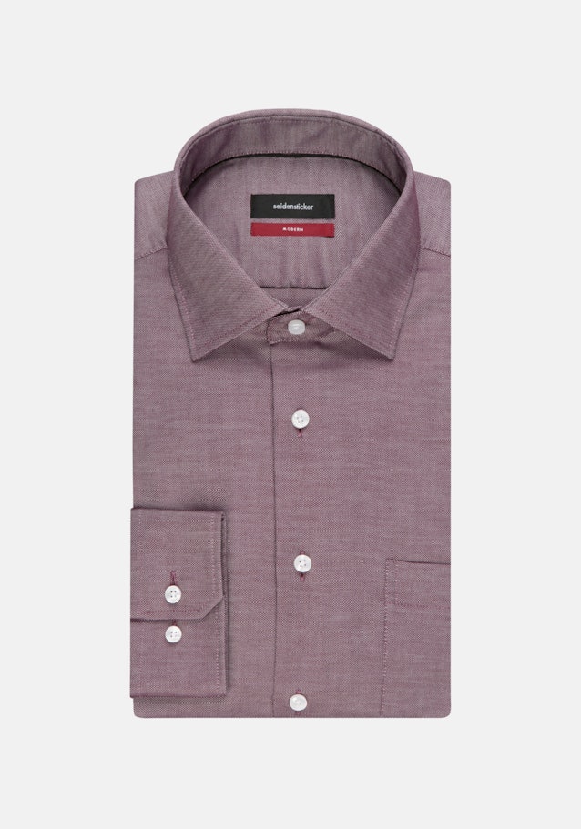 Non-iron Structure Business Shirt in Regular with Kent-Collar in Red |  Seidensticker Onlineshop