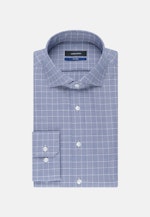 Shaped Business Shirt Check in Medium Blue |  Seidensticker Onlineshop